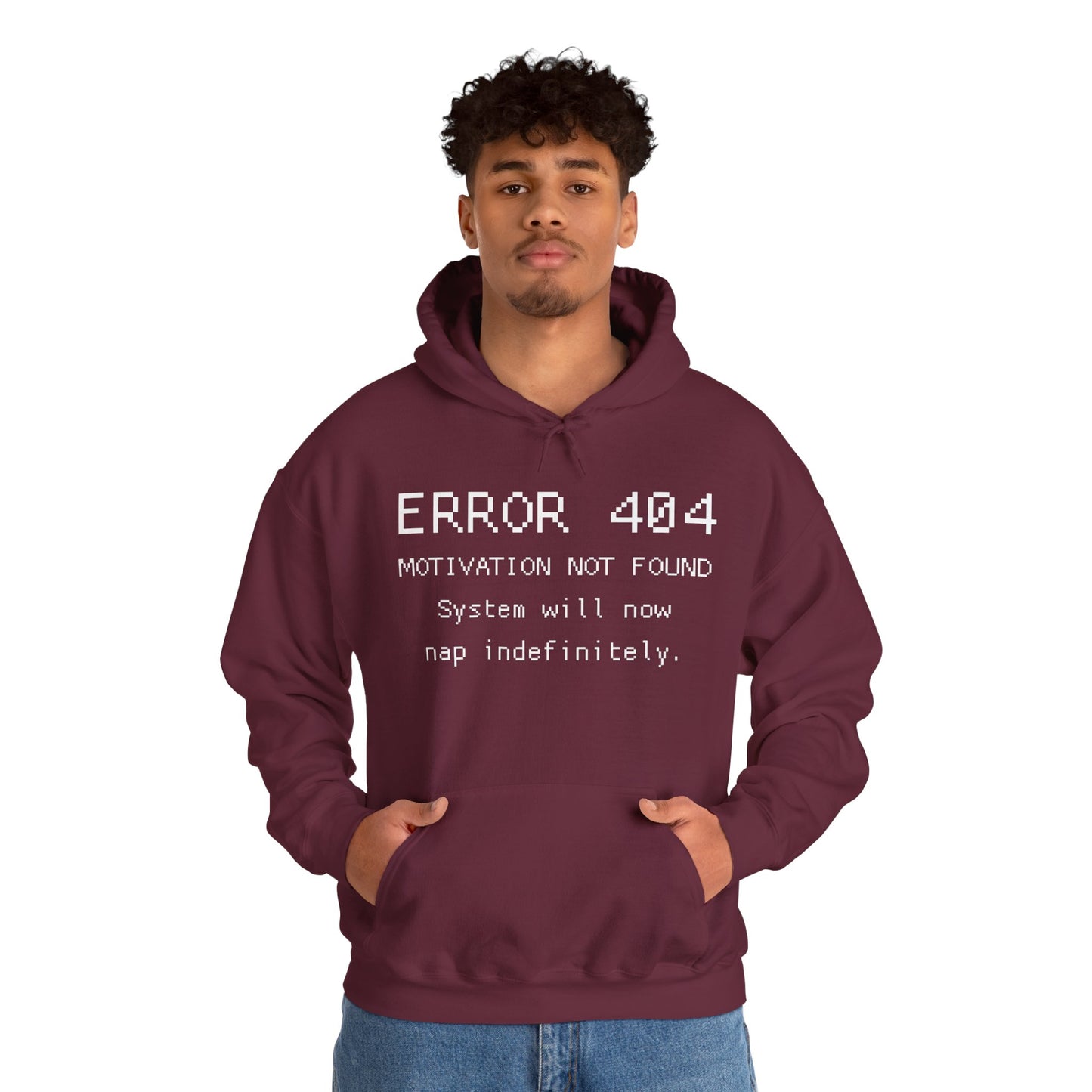ERROR 404 Hoodie – Nap Mode Enabled