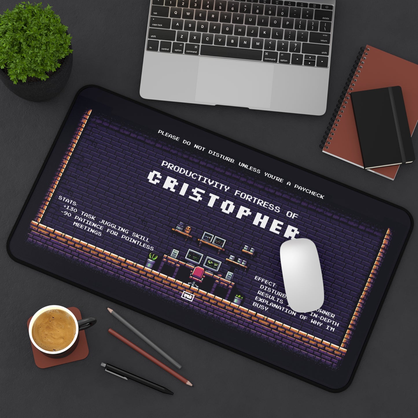 Personalized Desk Mat – Productivity Fortress