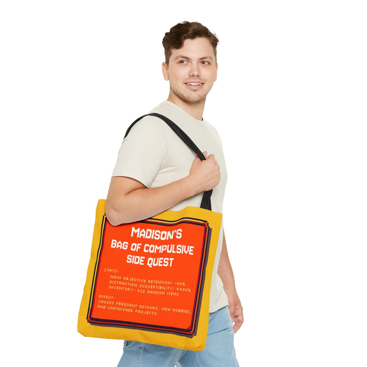 Bag of Compulsive Side Quest - Personalized with your NAME