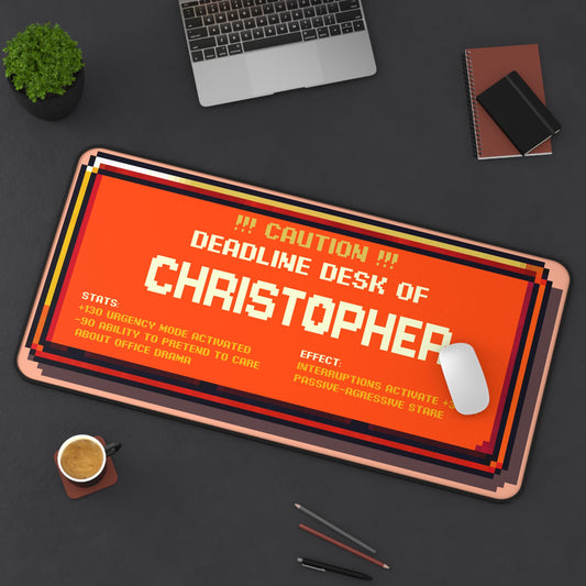 Deadline Desk Pad – Personalized with your name - Free Shipping