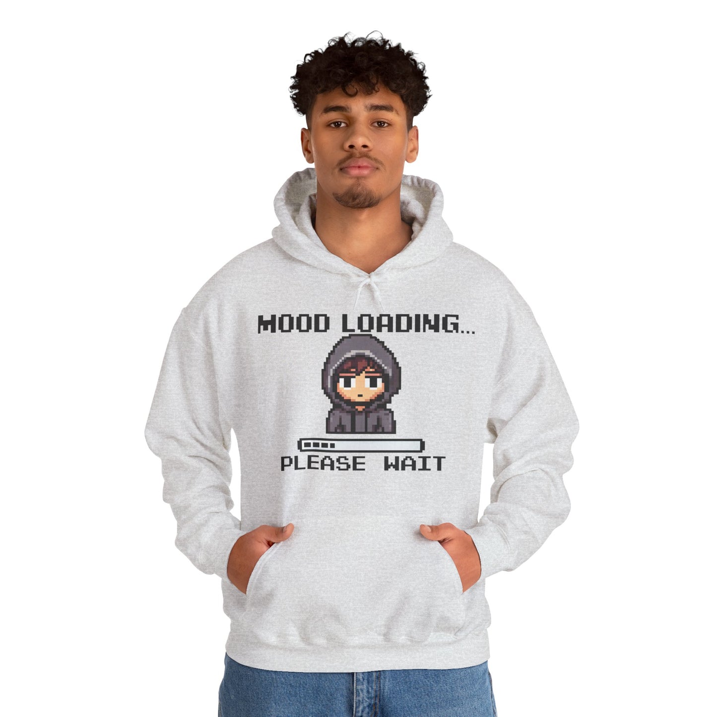 Hoodie of Mood Buffering – “Mood Loading: Please Wait” for Social Laggers