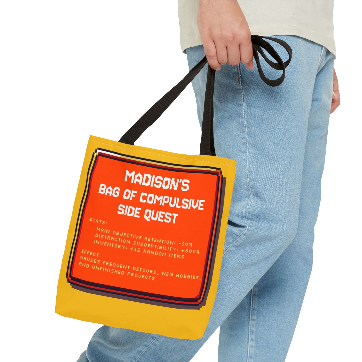 Bag of Compulsive Side Quest - Personalized with your NAME