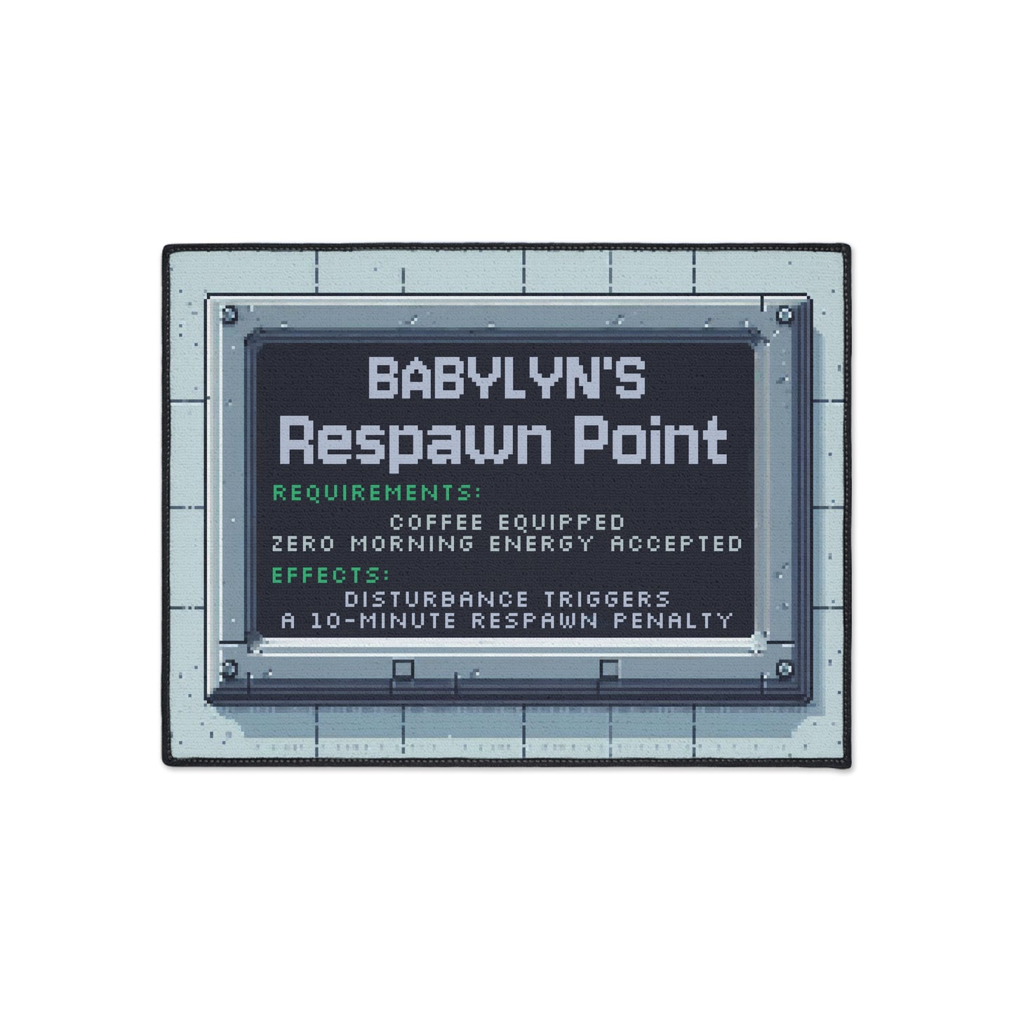 Respawn Point Doormat – Personalized with your NAME