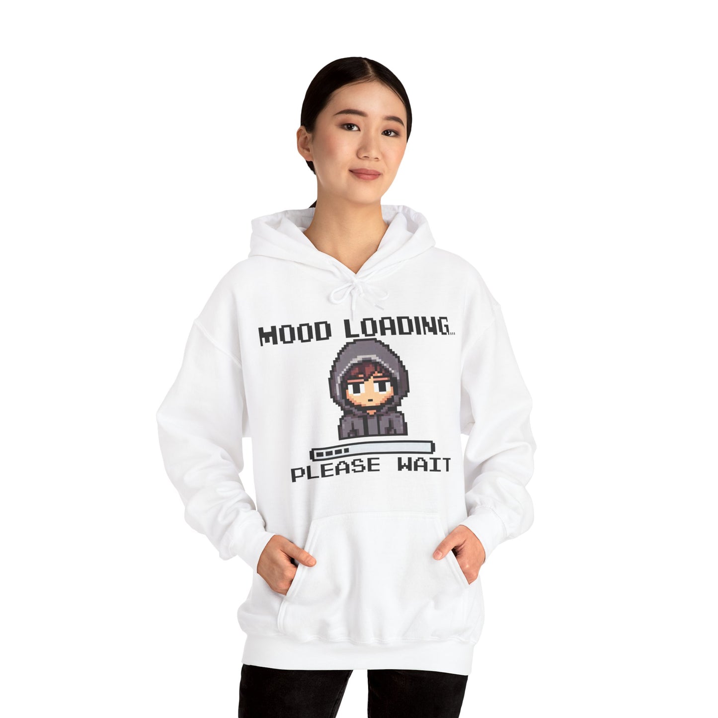 Hoodie of Mood Buffering – “Mood Loading: Please Wait” for Social Laggers