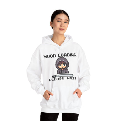 Hoodie of Mood Buffering – “Mood Loading: Please Wait” for Social Laggers