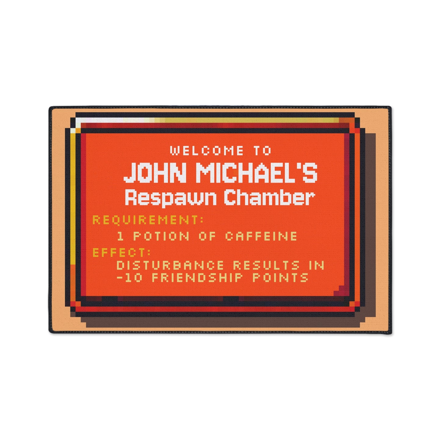 Respawn Chamber Doormat – Personalized with your NAME