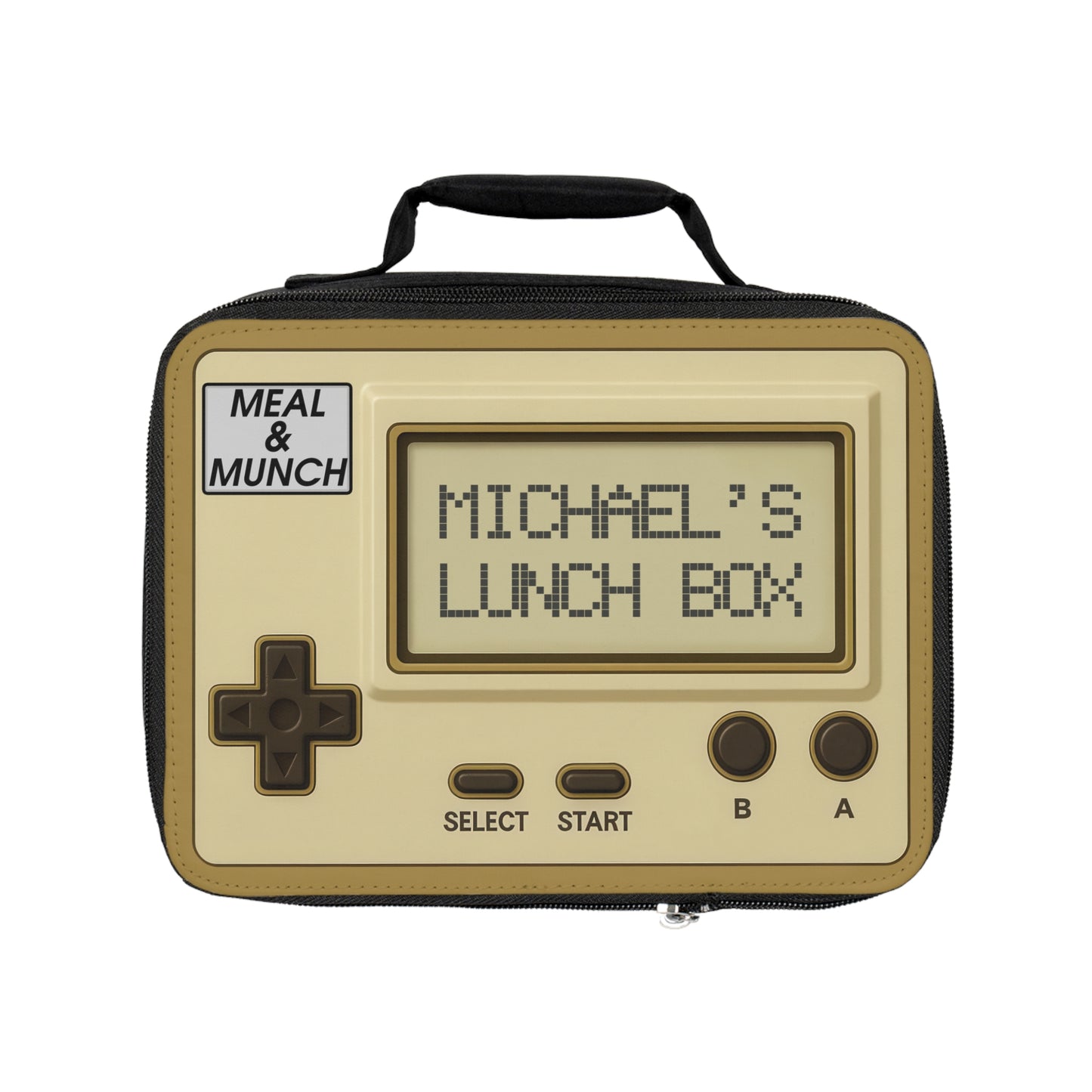Retro Game Inspired Lunch Box - Personalized with your name - Free Shipping