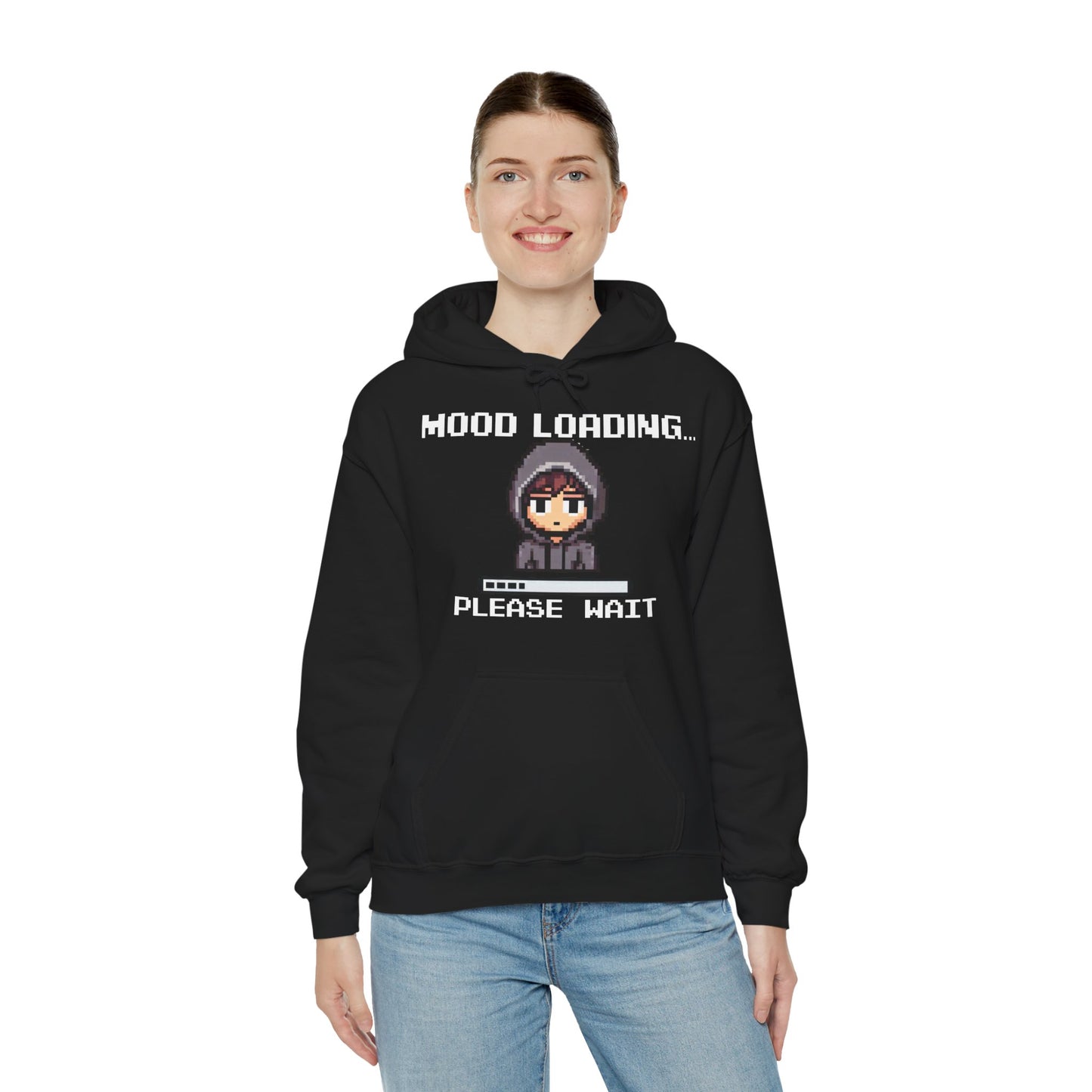 Hoodie of Mood Buffering – “Mood Loading: Please Wait” for Social Laggers