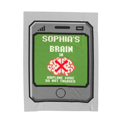 Brain in Airplane Mode - Personalized with your Name - Free Shipping