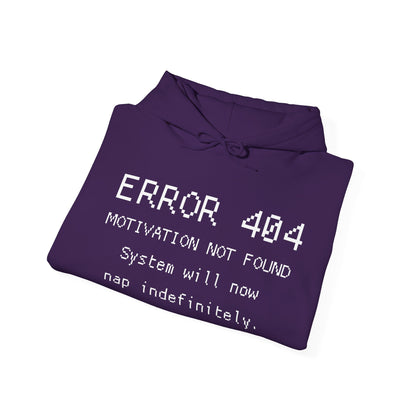 ERROR 404 Hoodie – Nap Mode Enabled