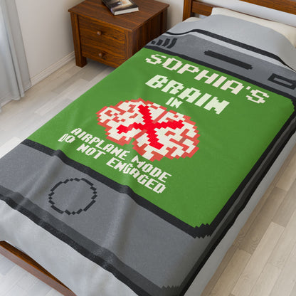 Brain in Airplane Mode - Personalized with your Name - Free Shipping