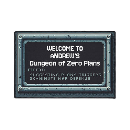 Dungeon of Zero Plans Doormat – Personalized with your NAME