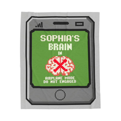 Brain in Airplane Mode - Personalized with your Name - Free Shipping