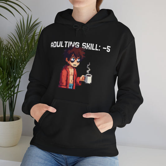 Daily Debuff Hoodie: -5 Adulting - Free Shipping