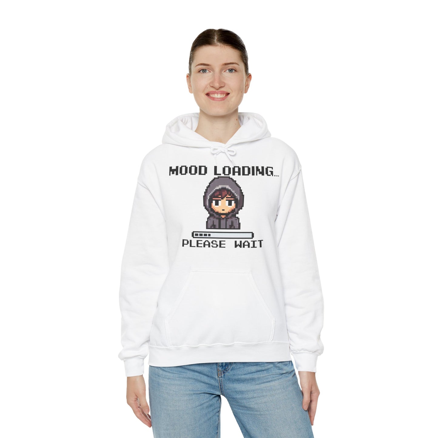 Hoodie of Mood Buffering – “Mood Loading: Please Wait” for Social Laggers