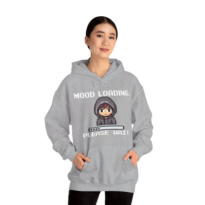 Hoodie of Mood Buffering – “Mood Loading: Please Wait” for Social Laggers