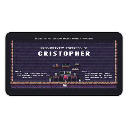Personalized Desk Mat – Productivity Fortress