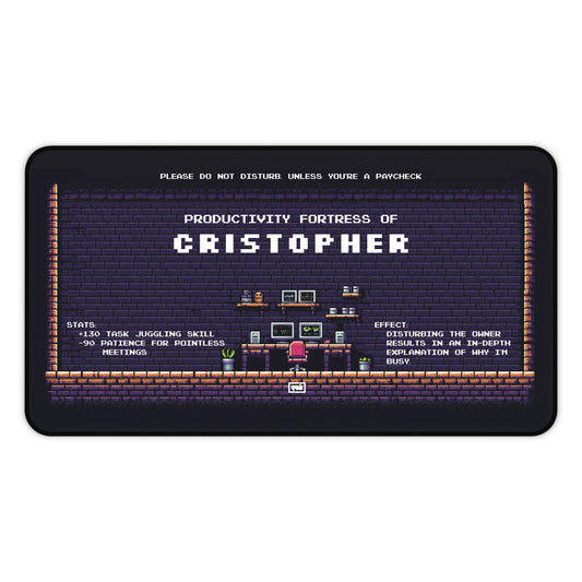 Personalized Desk Mat – Productivity Fortress