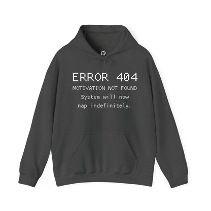 ERROR 404 Hoodie – Nap Mode Enabled