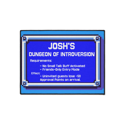 Personalized Dungeon of Introversion Doormat
