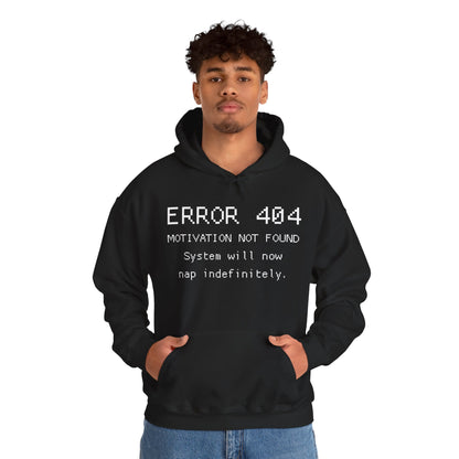 ERROR 404 Hoodie – Nap Mode Enabled