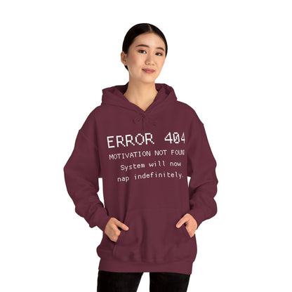 ERROR 404 Hoodie – Nap Mode Enabled
