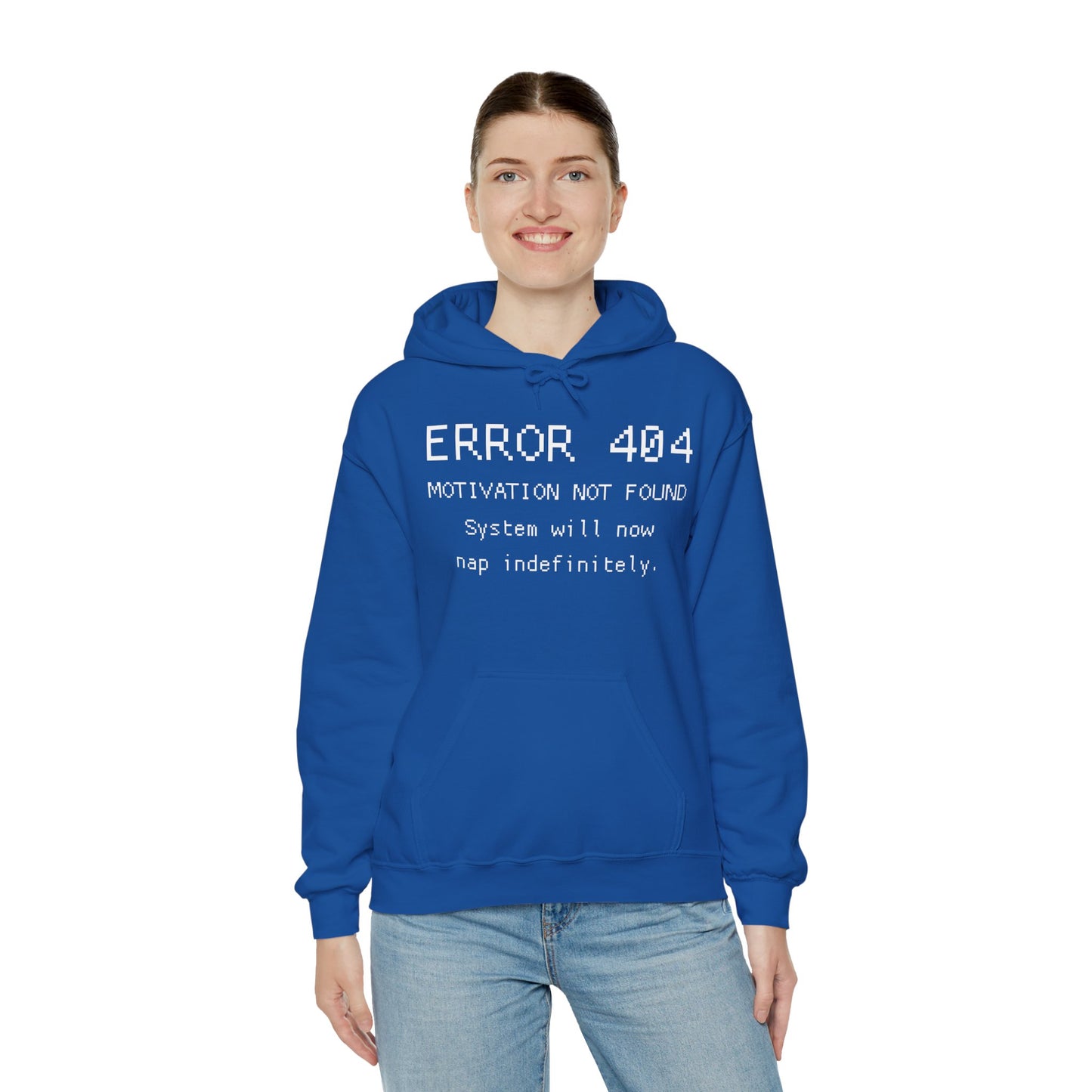 ERROR 404 Hoodie – Nap Mode Enabled