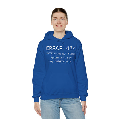 ERROR 404 Hoodie – Nap Mode Enabled