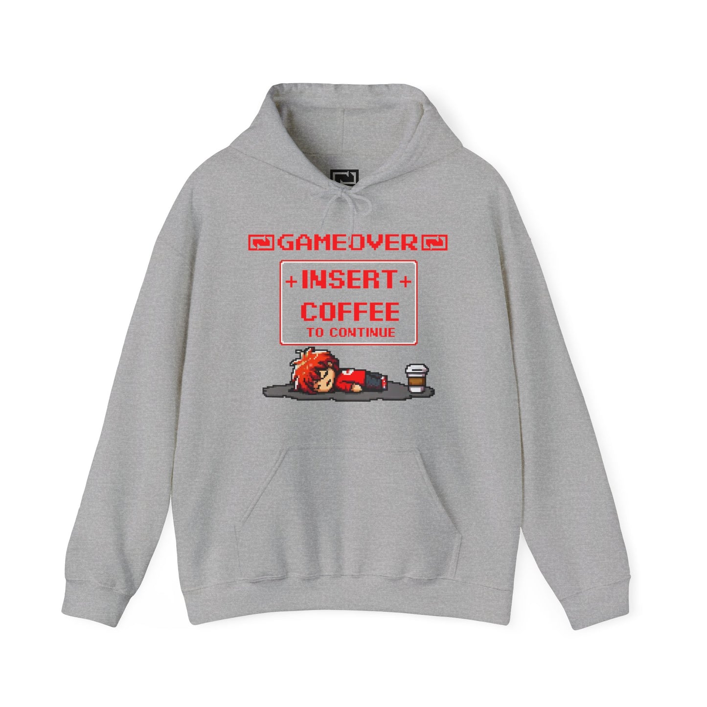 Respawn Hoodie of Low Battery – “Game Over, Insert Coffee to Continue”