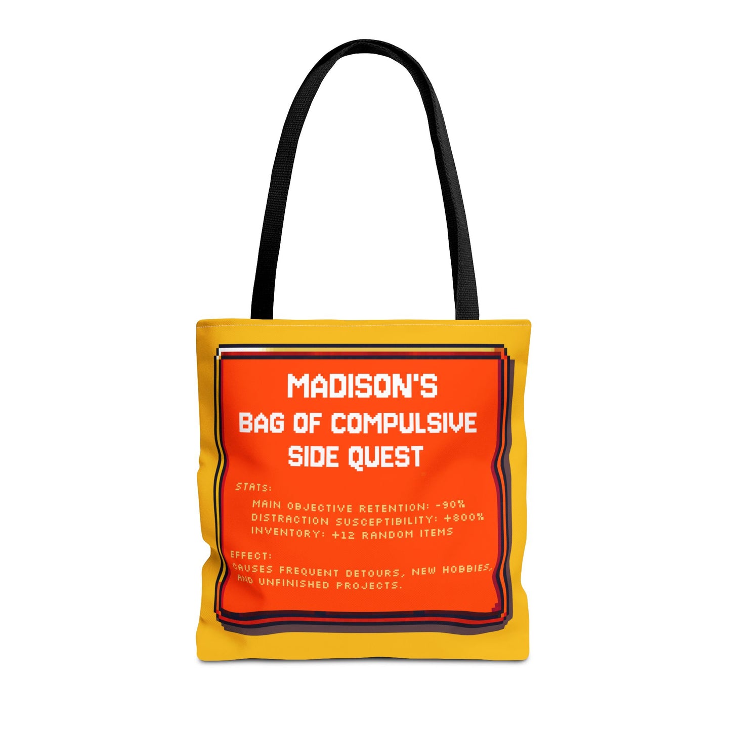 Bag of Compulsive Side Quest - Personalized with your NAME