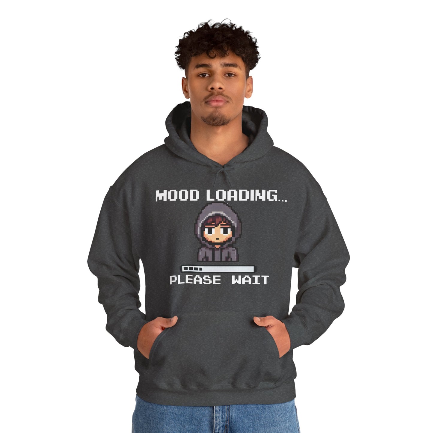 Hoodie of Mood Buffering – “Mood Loading: Please Wait” for Social Laggers
