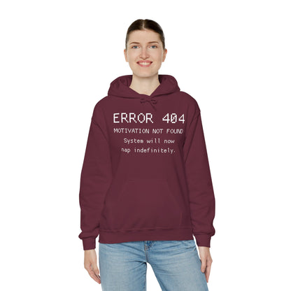 ERROR 404 Hoodie – Nap Mode Enabled