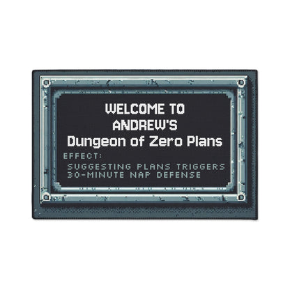 Dungeon of Zero Plans Doormat – Personalized with your NAME