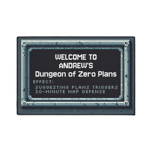 Dungeon of Zero Plans – Personalized Doormat Anti-Agenda Barrier