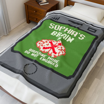 Brain in Airplane Mode - Personalized with your Name - Free Shipping