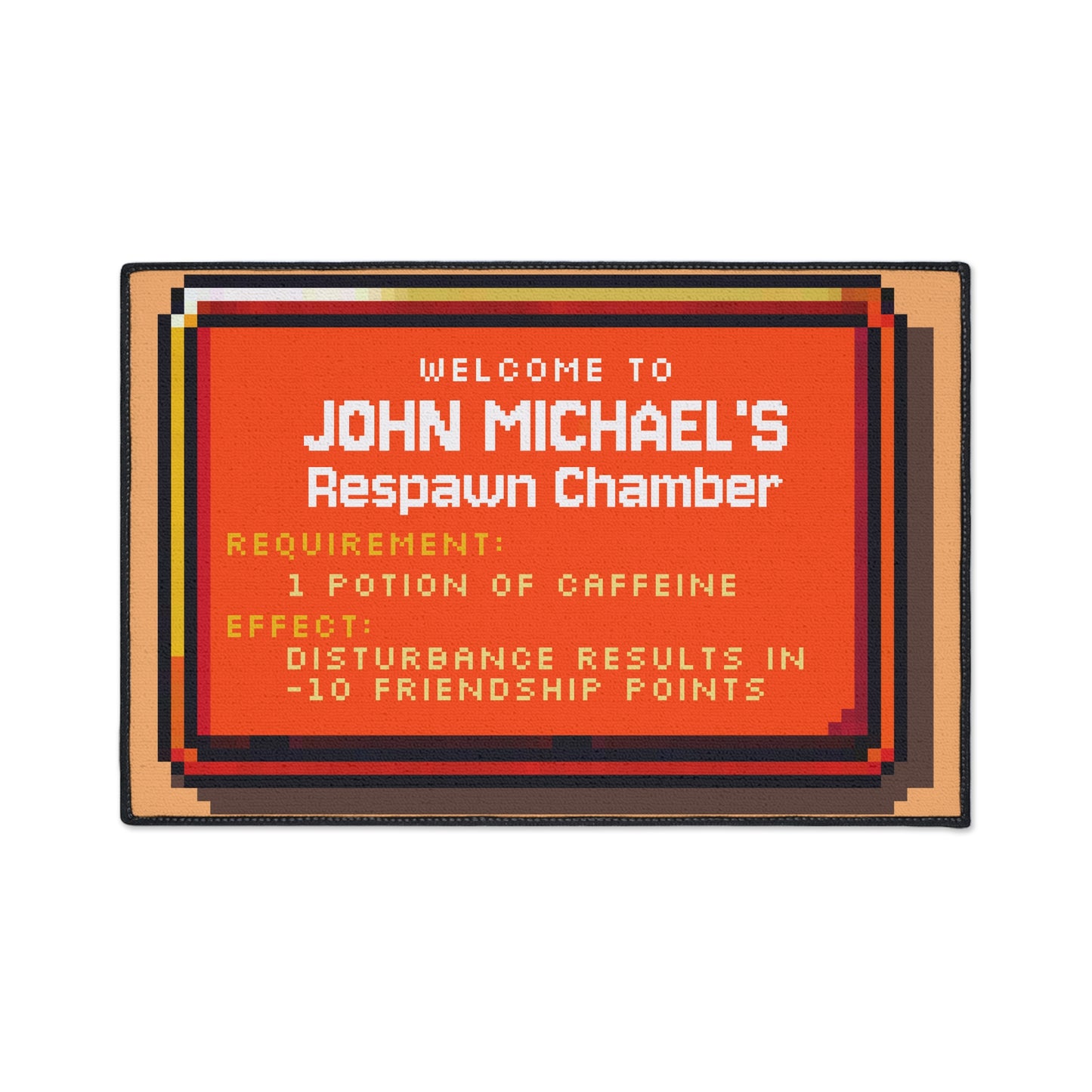 Respawn Chamber Doormat – Personalized with your NAME