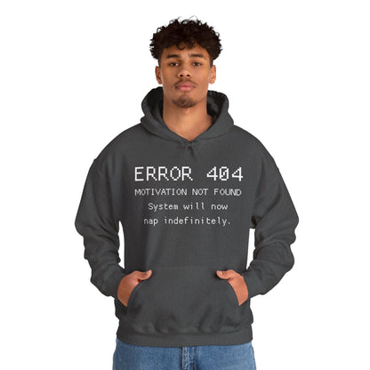 ERROR 404 Hoodie – Nap Mode Enabled