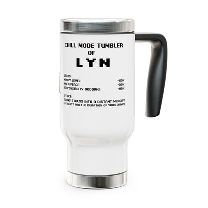 The Chill Mode Tumbler – Personalized 14oz Mug for Stress-Dodging Sorcerers