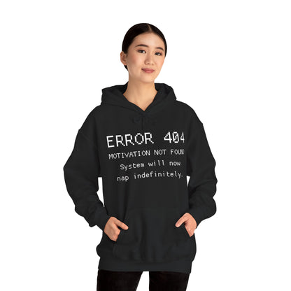 ERROR 404 Hoodie – Nap Mode Enabled