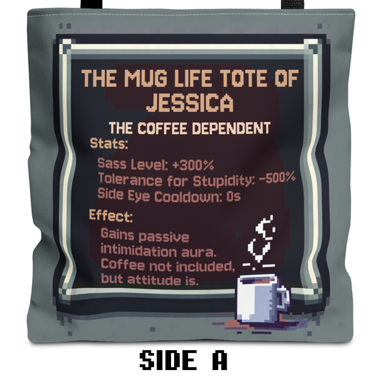 Mug life Personalized Tote Bag - Personalized with your name - Free Shipping