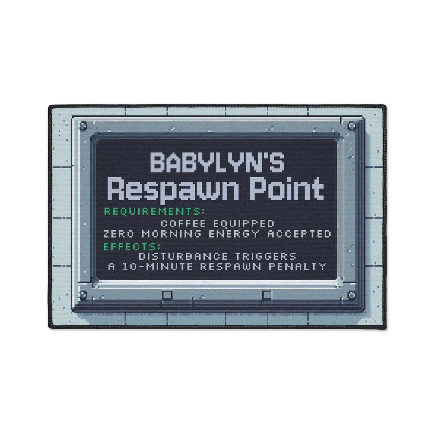 Respawn Point Doormat – Personalized with your NAME