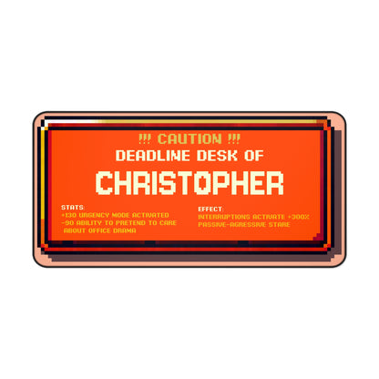 Deadline Desk Pad – Personalized with your NAME