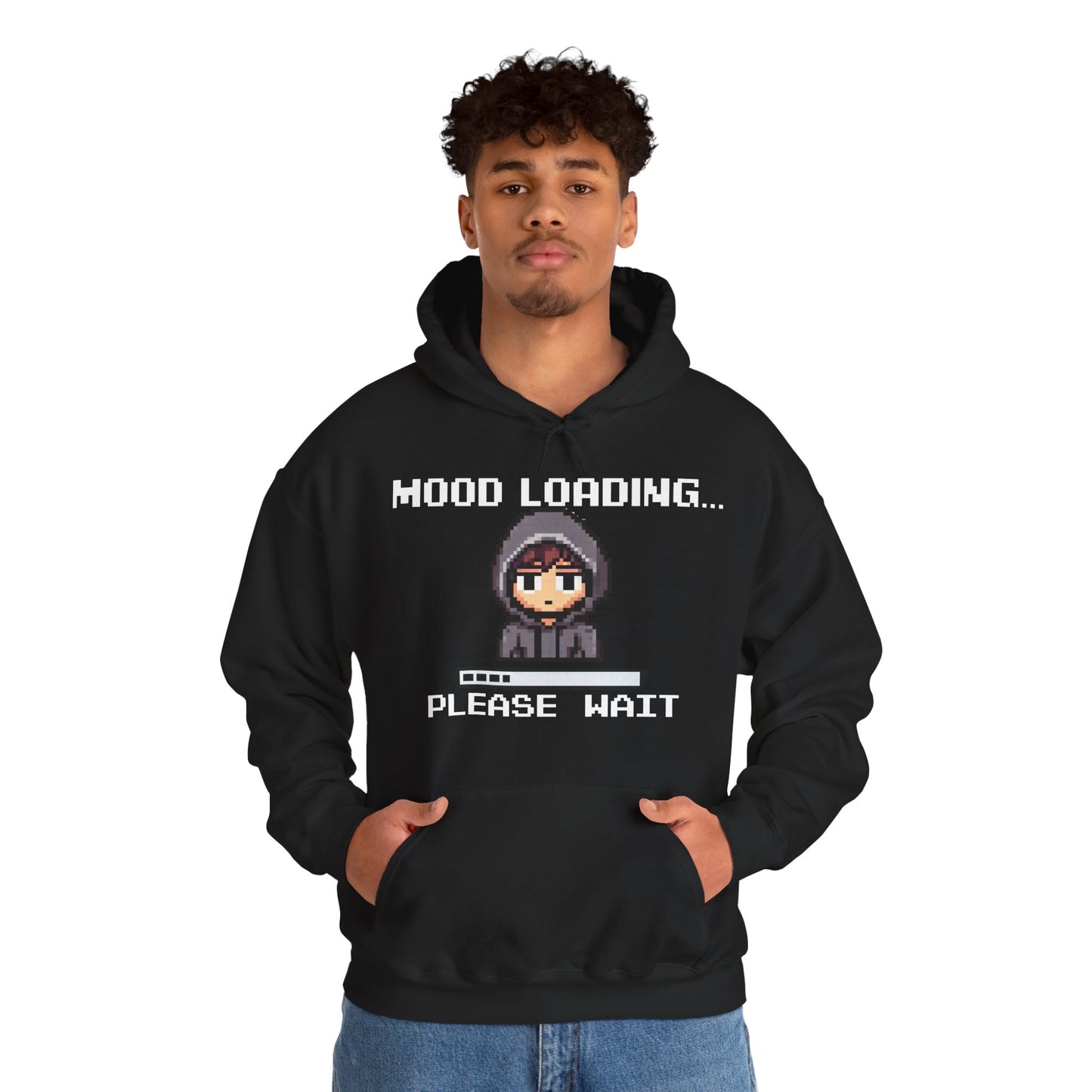 Hoodie of Mood Buffering – “Mood Loading: Please Wait” for Social Laggers