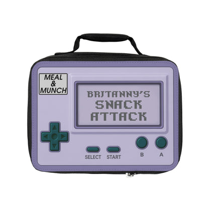 Snack Attack Lunch Box - Personalized with your name - Free Shipping
