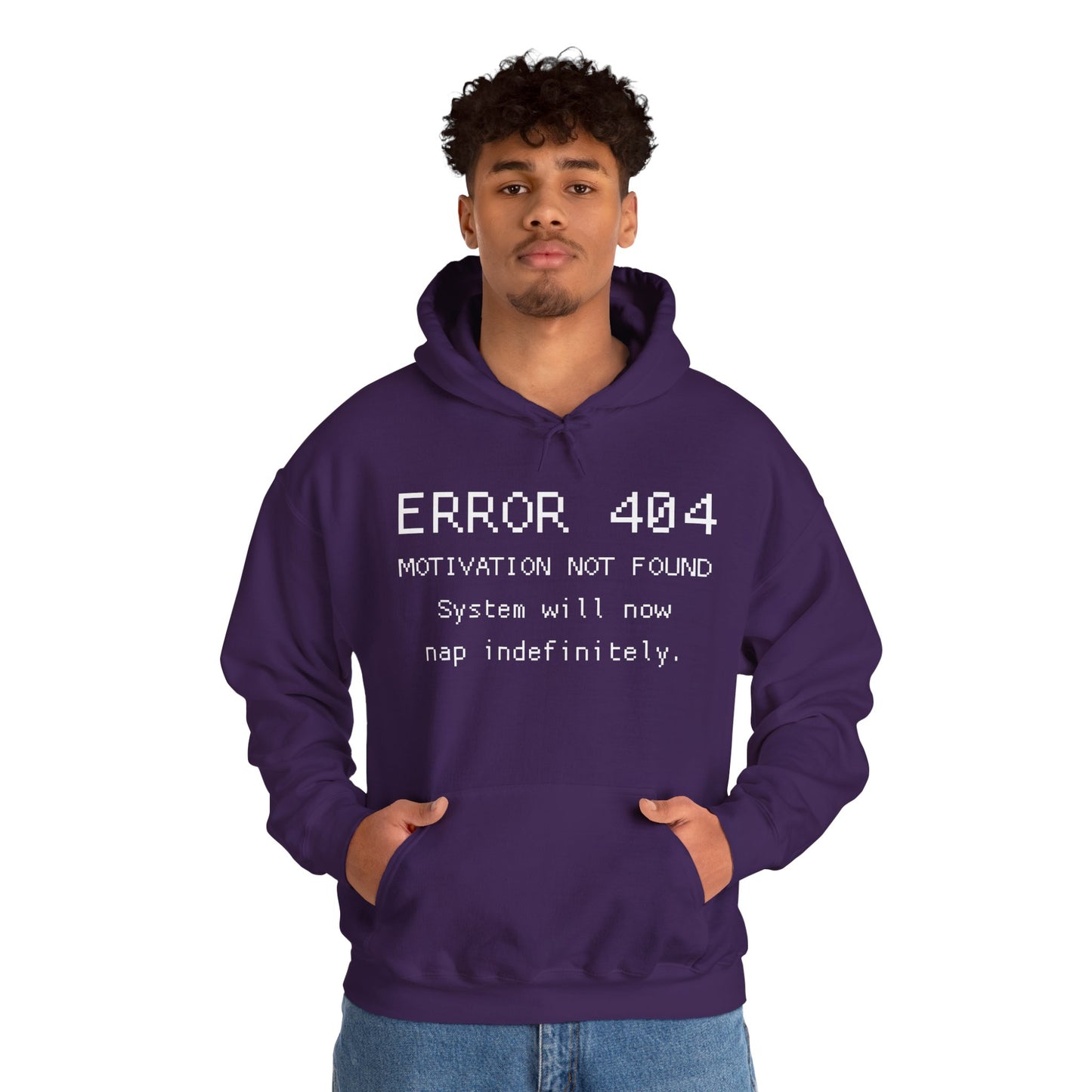 ERROR 404 Hoodie – Nap Mode Enabled