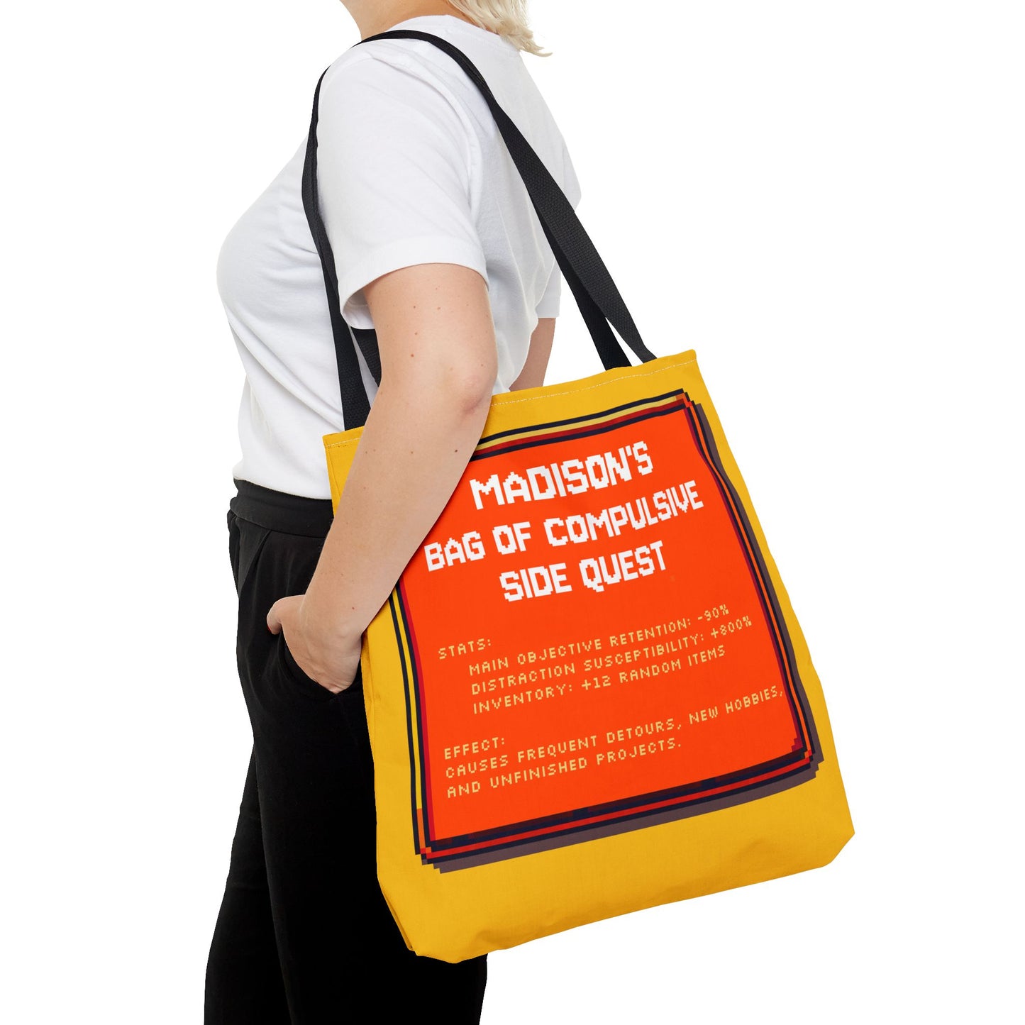Bag of Compulsive Side Quest - Personalized with your NAME
