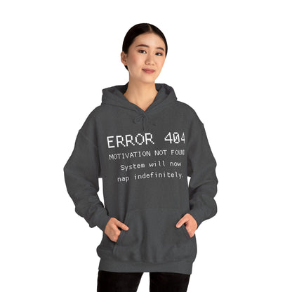 ERROR 404 Hoodie – Nap Mode Enabled