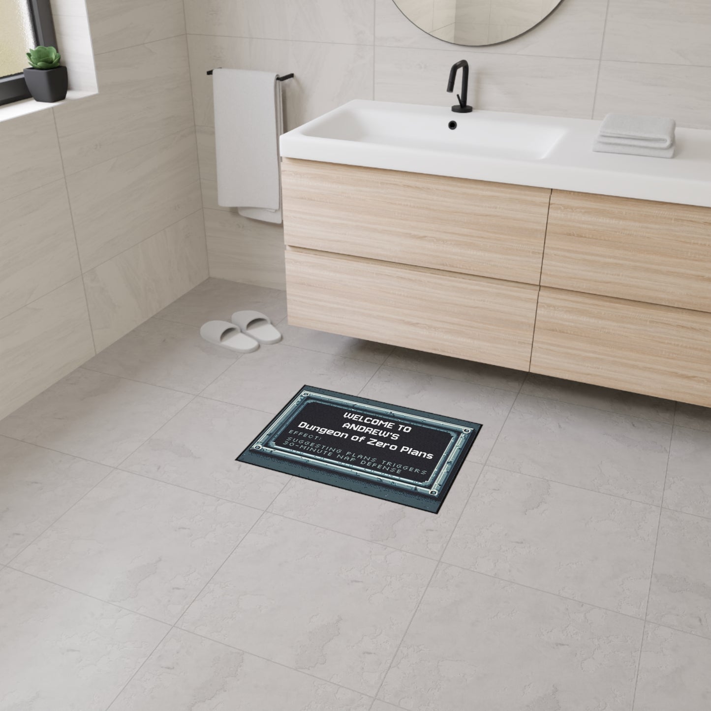 Dungeon of Zero Plans Doormat – Personalized with your NAME