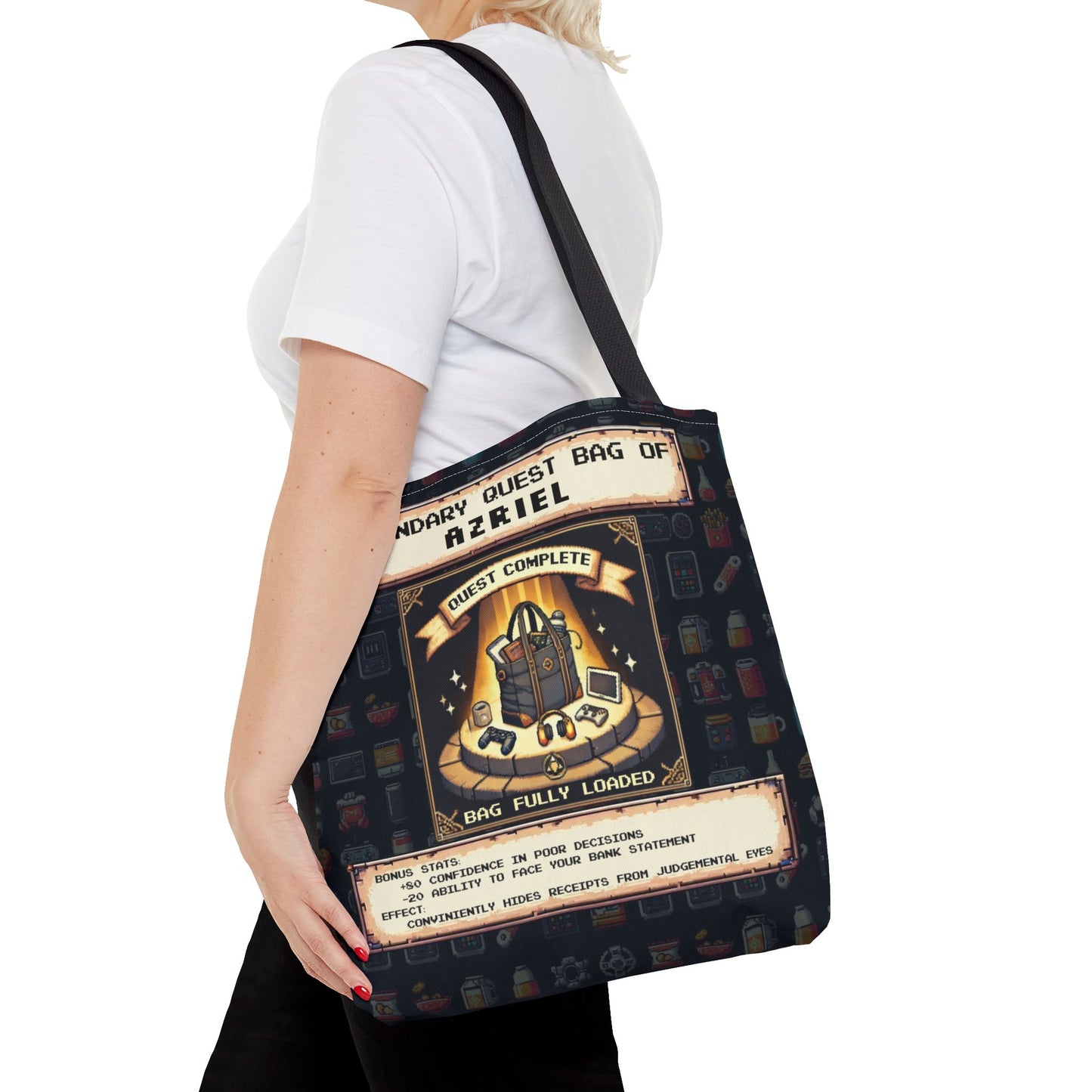 Legendary Quest Bag – Personalized Pixel Loot Carrier
