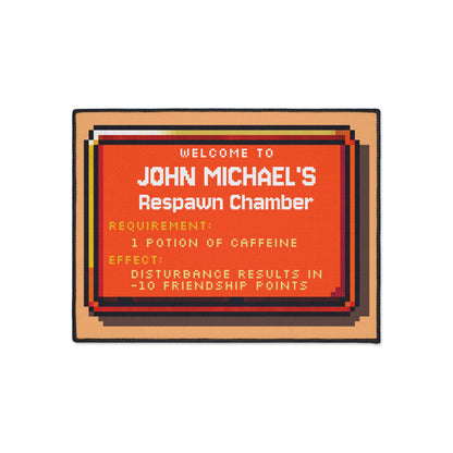 Respawn Chamber Doormat – Personalized with your NAME
